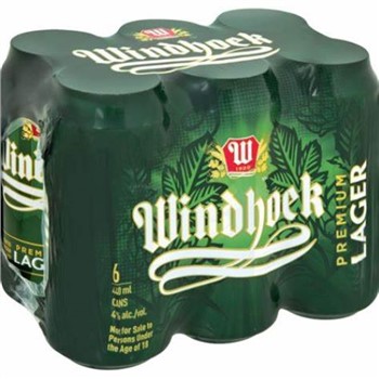 Windhoek Lager 440ml x6
