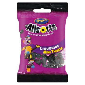 All Sorts Liquorice Twists 75g