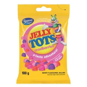 Wilsons/ Beacon Jelly Tots Craziberries 100g