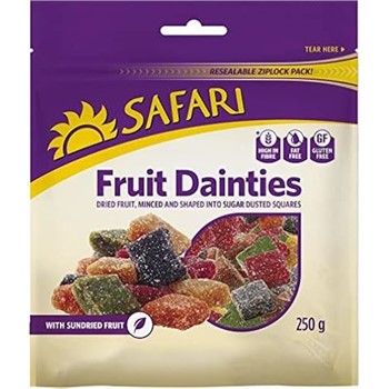 Safari Fruit Dainty Cubes 250g