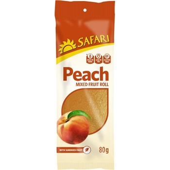 Safari Fruit Rolls - Peach 80g