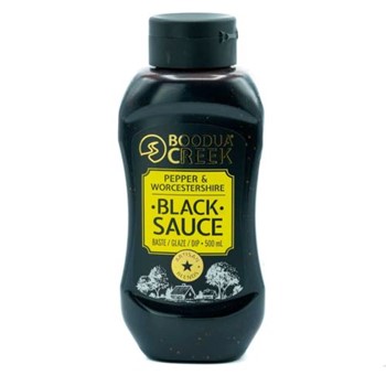 Boodua Creek Pepper & Worcestershire Black Sauce 500ml