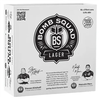 Bomb Squad Lager can 375ml